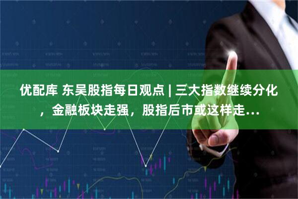 优配库 东吴股指每日观点 | 三大指数继续分化，金融板块走强，股指后市或这样走…